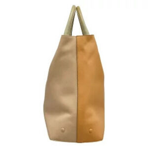 Chloe Baylee Tote Bag Gray Beige Brown Leather